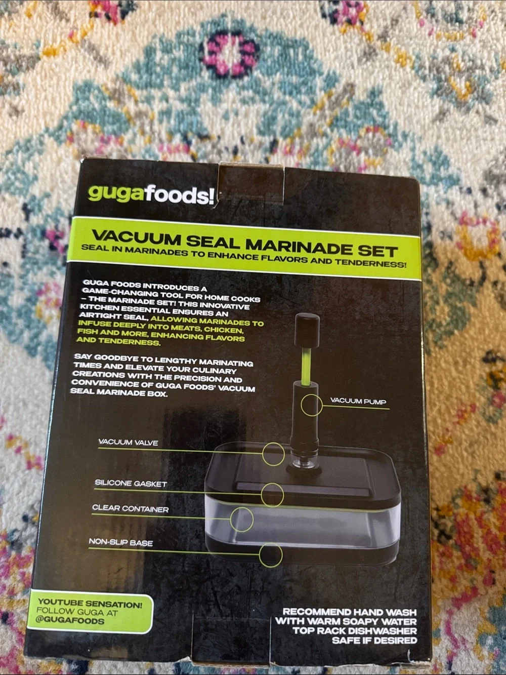 Vacuum Seal Marinade Set - Black